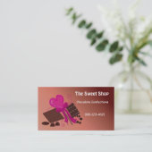 Chocolade Zoete Winkel Visitekaartje (Staand voorkant)