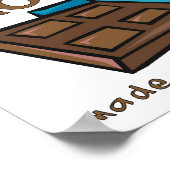 Chocolade Zorgde Ervoor Dat Mijn Kleren Krompen Gr Poster (Hoek)