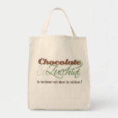 Chocolade & Zucchini-Canvas tas (Voorkant)