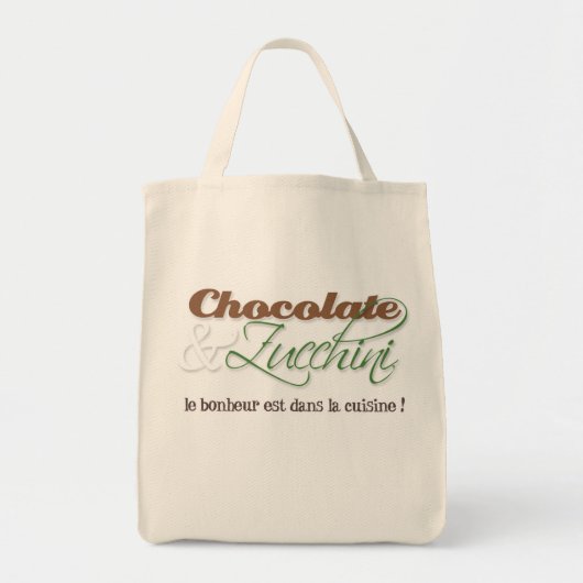 Chocolade & Zucchini-Canvas tas (Voorkant)
