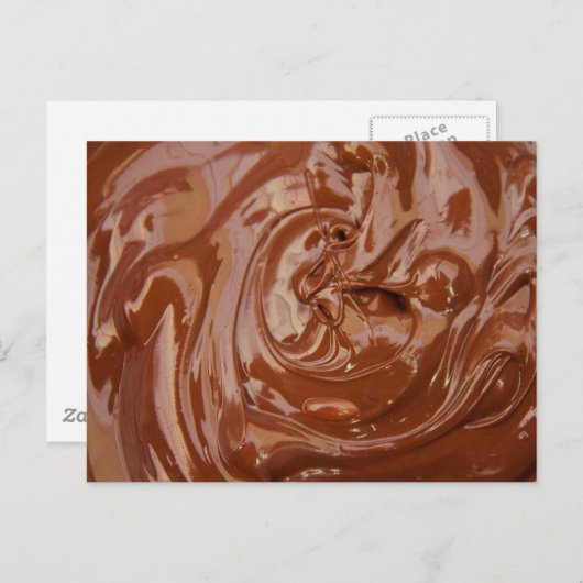 Chocoladeachtergrond Briefkaart (Voorkant / Achterkant)