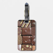 Chocoladeassortimenten Bagagelabel (Achterkant verticaal)