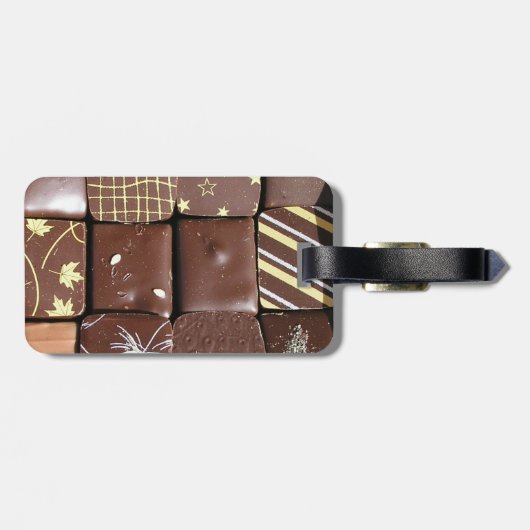 Chocoladeassortimenten Bagagelabel (Achterkant horizontaal)