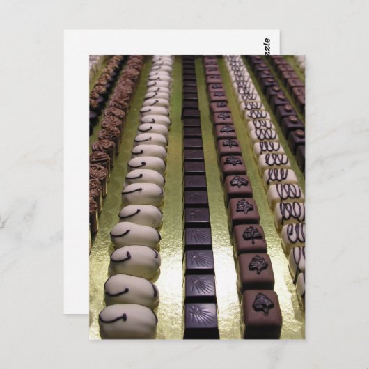 Chocoladeassortimenten Briefkaart (Voorkant / Achterkant)