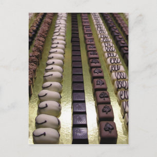 Chocoladeassortimenten Briefkaart