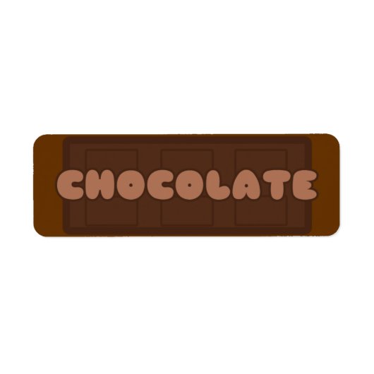 chocoladebakkerijlabels etiket (Voorkant)