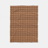 Chocoladebalk Fleece Deken (Voorkant)