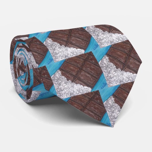 "Chocoladebalk" Stropdas (Opgerold)