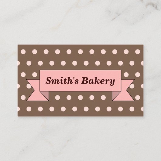 Chocoladebanner Visitekaartje (Voorkant)