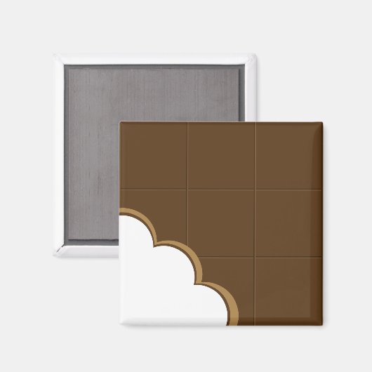 Chocoladebeet magneet (Voorkant / Achterkant)