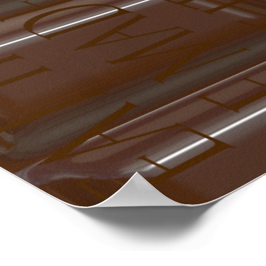 Chocoladebeet Poster (Hoek)