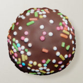 Chocoladebehandeling Rond Kussen (Voorkant)