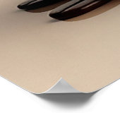Chocoladebeker met Fantasie Wolk Druppelend Poster (Hoek)