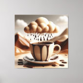 Chocoladebeker met Fantasy Cloud Dripping Canvas Afdruk (Voorkant)