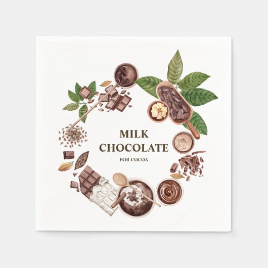 Chocoladeboeket Lijst Servet (Voorkant)