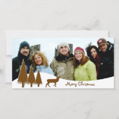 Chocoladebomen en vrolijk kerstfeest feestdagenkaart (Voorkant)