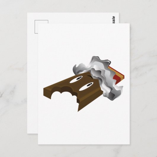 Chocoladeboog - Bite Briefkaart (Voorkant / Achterkant)