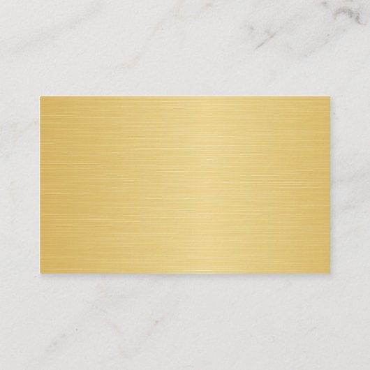 Chocoladeboog met goudLijst Visitekaartje (Achterkant)