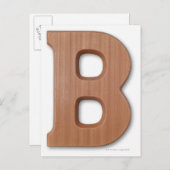 Chocoladebrief b briefkaart (Voorkant / Achterkant)