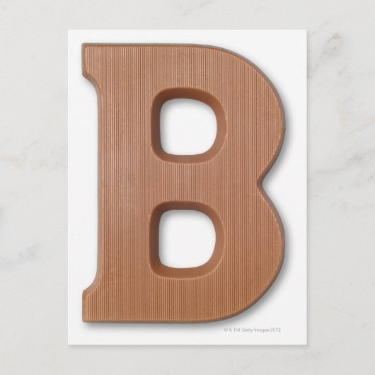 Chocoladebrief b briefkaart (Voorkant)