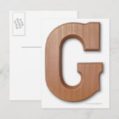 Chocoladebrief g briefkaart (Voorkant / Achterkant)