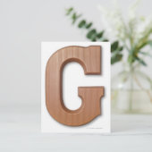 Chocoladebrief g briefkaart (Staand voorkant)