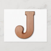 Chocoladebrief J Briefkaart (Voorkant)