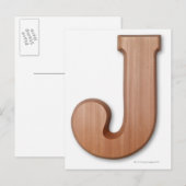 Chocoladebrief j briefkaart (Voorkant / Achterkant)