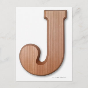 Chocoladebrief j briefkaart