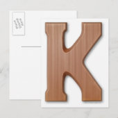 Chocoladebrief k briefkaart (Voorkant / Achterkant)