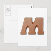 Chocoladebrief M Briefkaart (Voorkant / Achterkant)