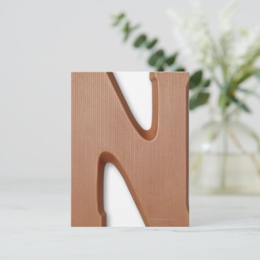 Chocoladebrief n briefkaart (Staand voorkant)