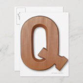 Chocoladebrief q briefkaart (Voorkant / Achterkant)