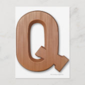 Chocoladebrief q briefkaart (Voorkant)