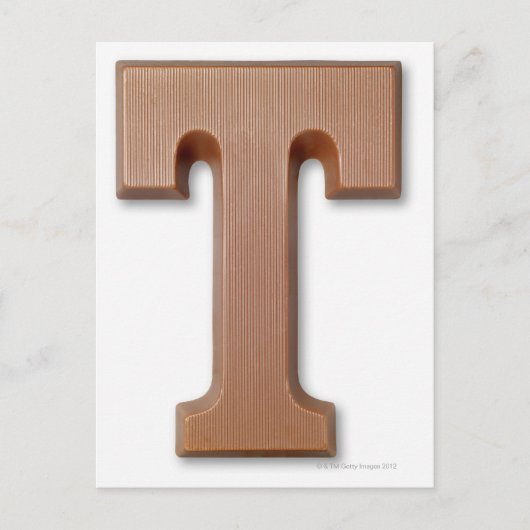 Chocoladebrief t briefkaart (Voorkant)