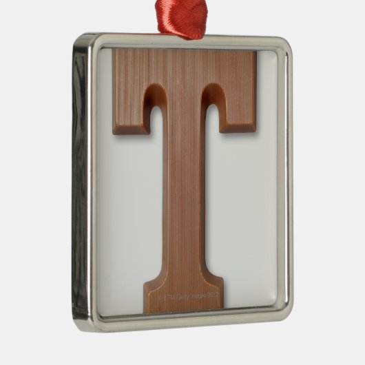 Chocoladebrief t metalen ornament (Rechts)