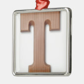 Chocoladebrief t metalen ornament (Links)