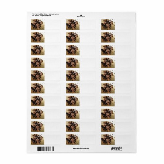 Chocoladebrokken Etiket (Full Sheet)