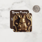 Chocoladebroodje, wenskaart notitiekaartje (Voorkant / Achterkant in situ)