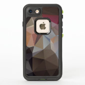 Chocoladebruin en pasteelpiramide-kunst (Achterkant)