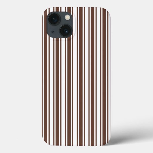 Chocoladebruin en wit snoep strepen Hoesje-Mate Case-Mate iPhone Case (Achterkant)