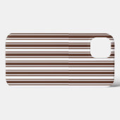 Chocoladebruin en wit snoep strepen Hoesje-Mate Case-Mate iPhone Case (Achterkant (horizontaal))
