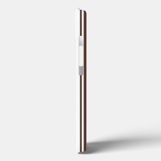 Chocoladebruin en wit snoep strepen Hoesje-Mate Case-Mate iPhone Case (Achterkant / Links)