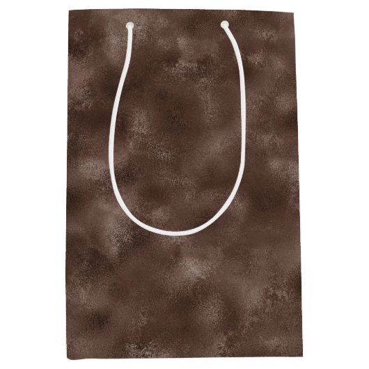 Chocoladebruin   medium cadeauzakje (Voorkant)