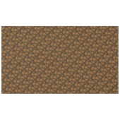 Chocoladebruin met bloemenprint tafelkleed (Voorkant (Horizontaal))
