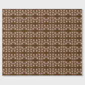 Chocoladebruin Papier Gift-wrap (Vlak)
