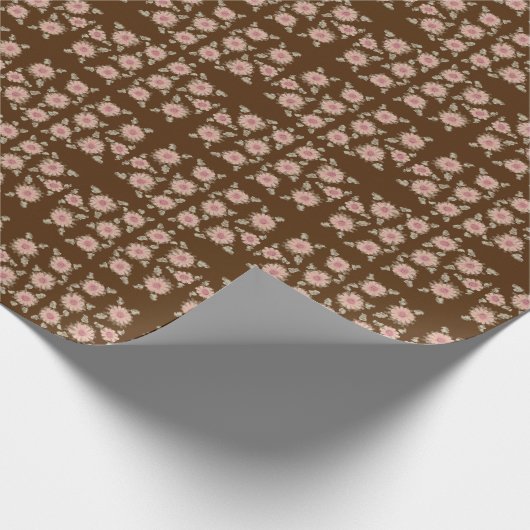 Chocoladebruin Papier Gift-wrap (Hoek)