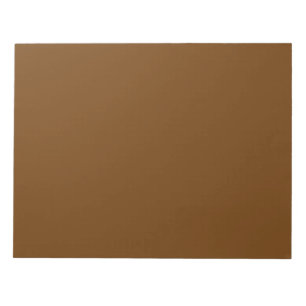 Chocoladebruine decoraccentkleur om aan te passen notitieblok