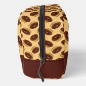 Chocoladebruine donuts patroon toilettasje (Rechts)