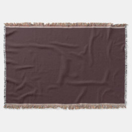 Chocoladebruine effen kleur deken